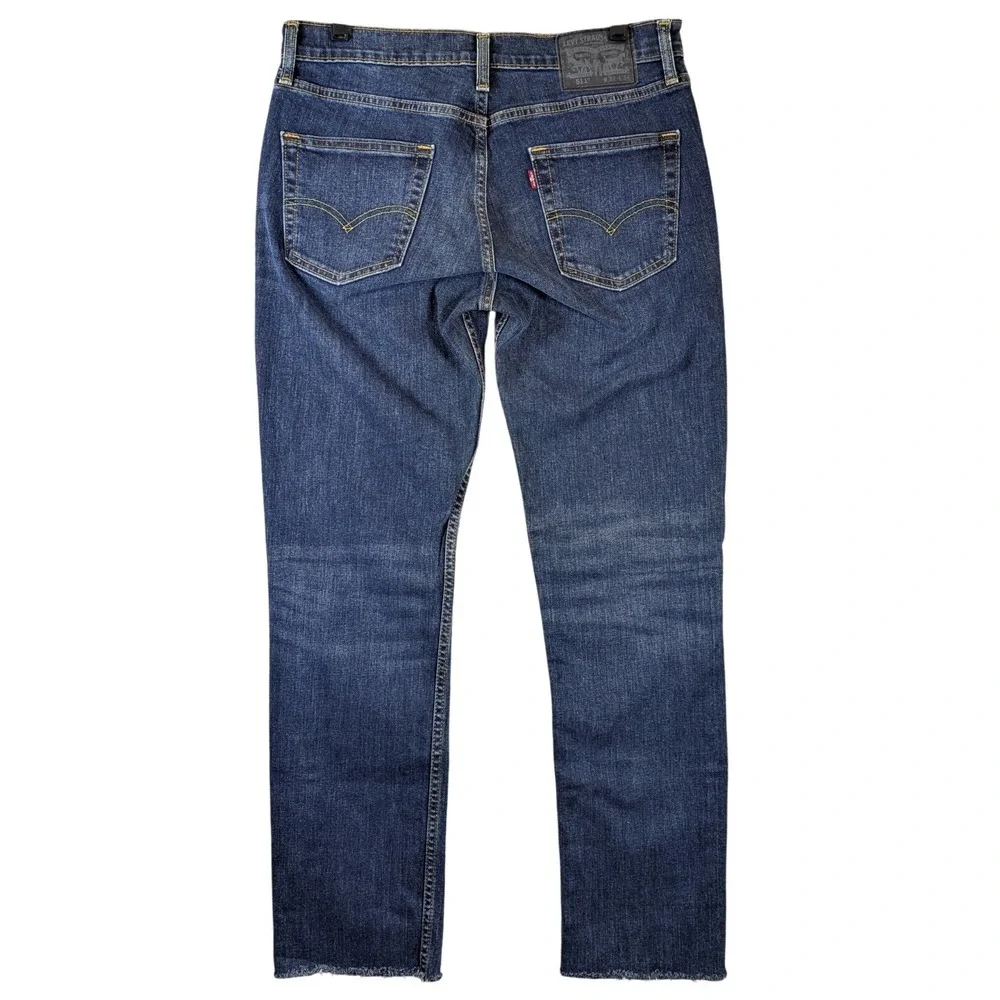 Levi's 511‎ Jeans Men's 32x30 (Tag 32x34) Blue Cropped to 30' length